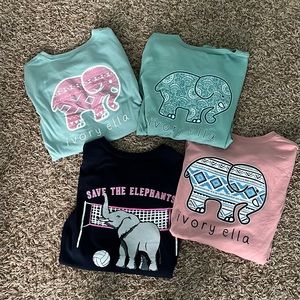 ivory ella long sleeve 4-pack